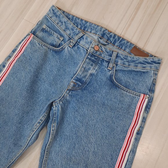 Jeans w/ side stripes & button fly - asos brand - Picture 2 of 12